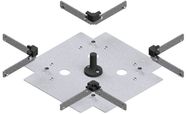 Produktbild UBK 200 603.25 -  Kreuz-Verbinder zu Unterflur-Bodenkanal UBK 200, 200x60mm